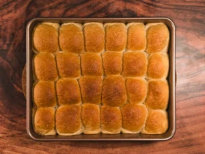 Basic dinner rolls.
