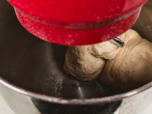 Mix the basic yeast bread dough on low.