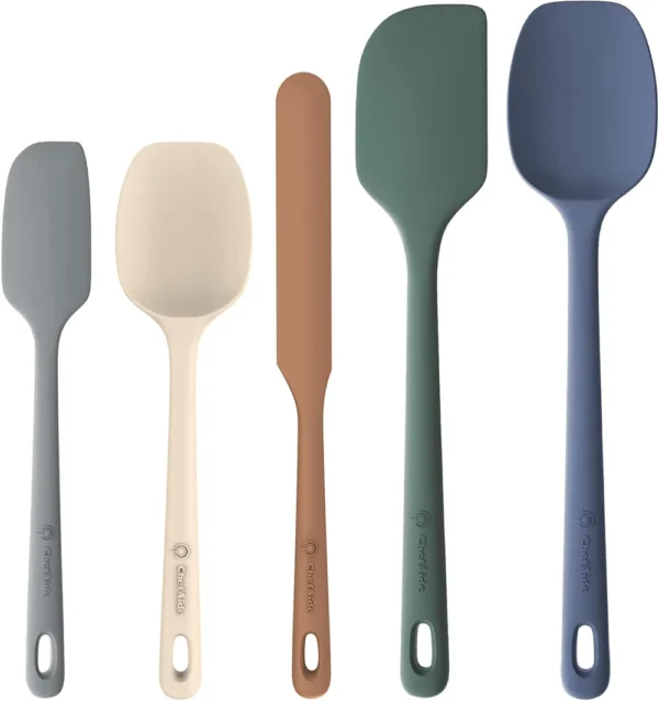 5 Pieces Silicone Spatula Set