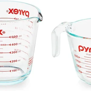Pyrex 2 Piece Glass Measuring Cup Set